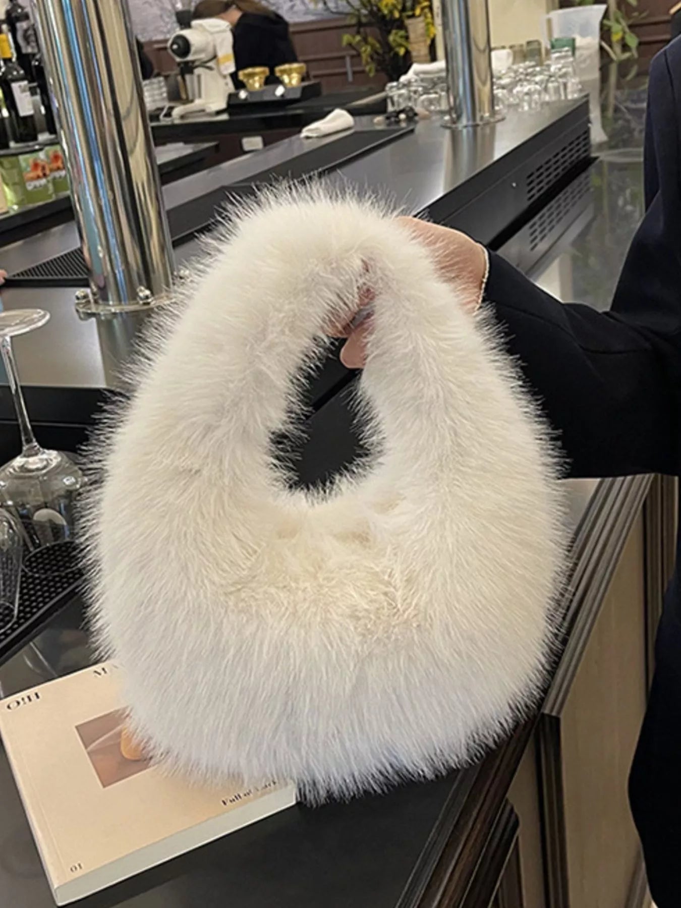 Fluffy Solid Color Handbag - Flip Flop Dynasty
