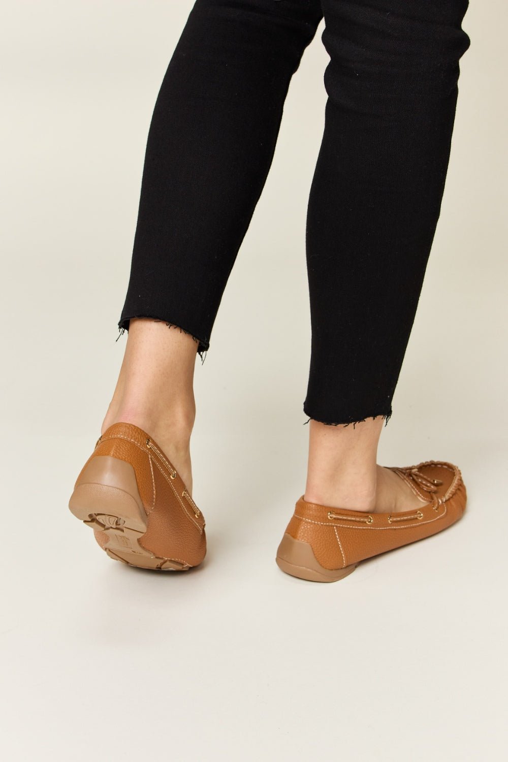 Forever Link Bow Decor Flat Loafers - Flip Flop Dynasty