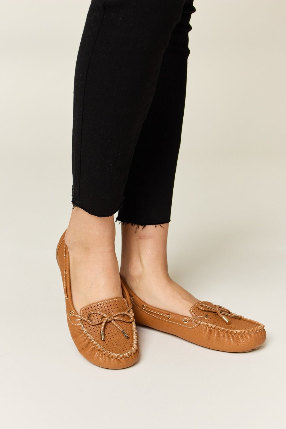 Forever Link Bow Decor Flat Loafers - Flip Flop Dynasty