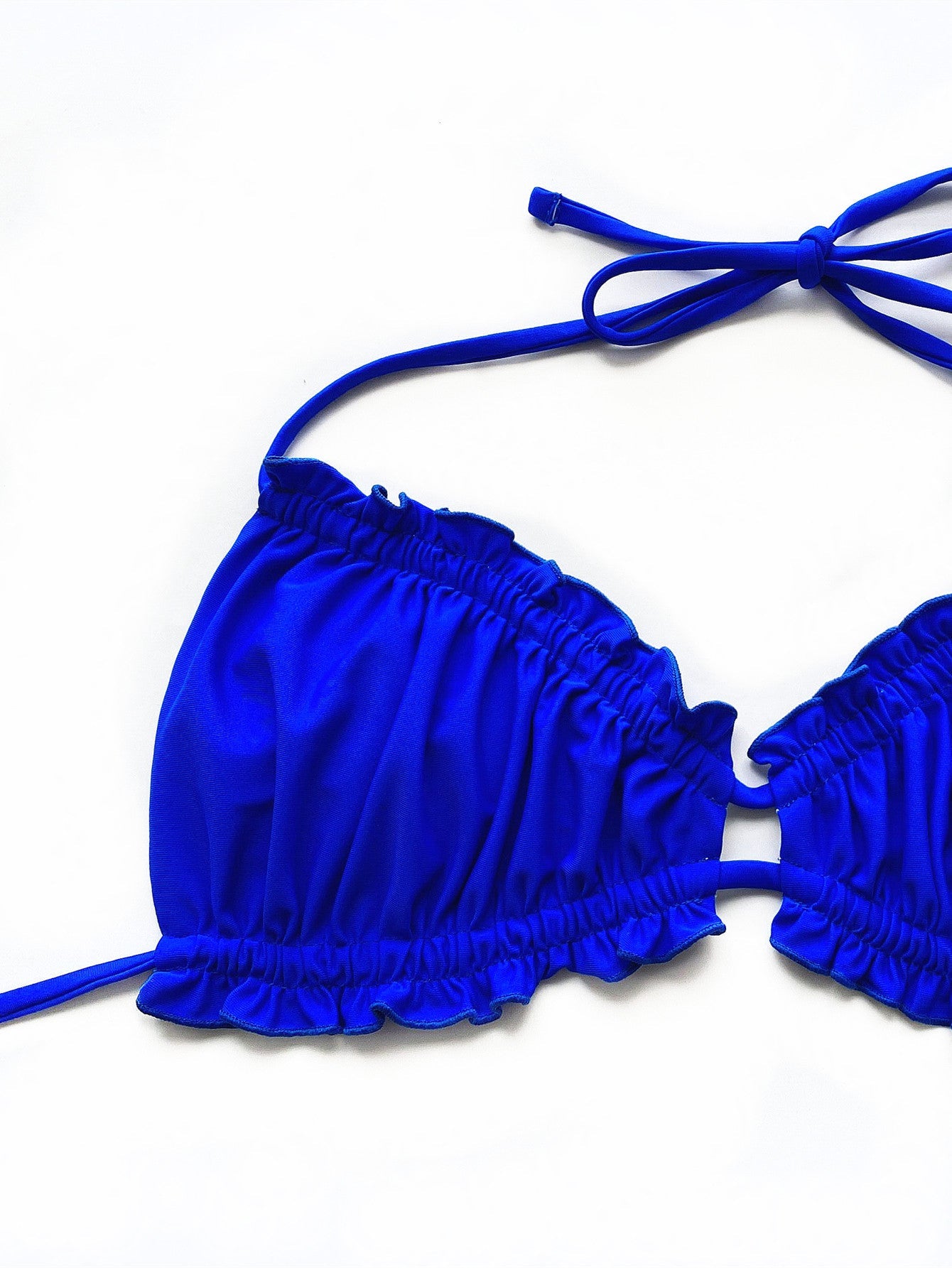 Frill Trill Halter Neck Bikini Set - Flip Flop Dynasty