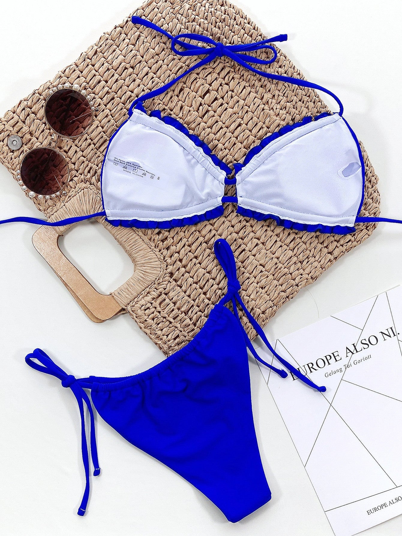 Frill Trill Halter Neck Bikini Set - Flip Flop Dynasty