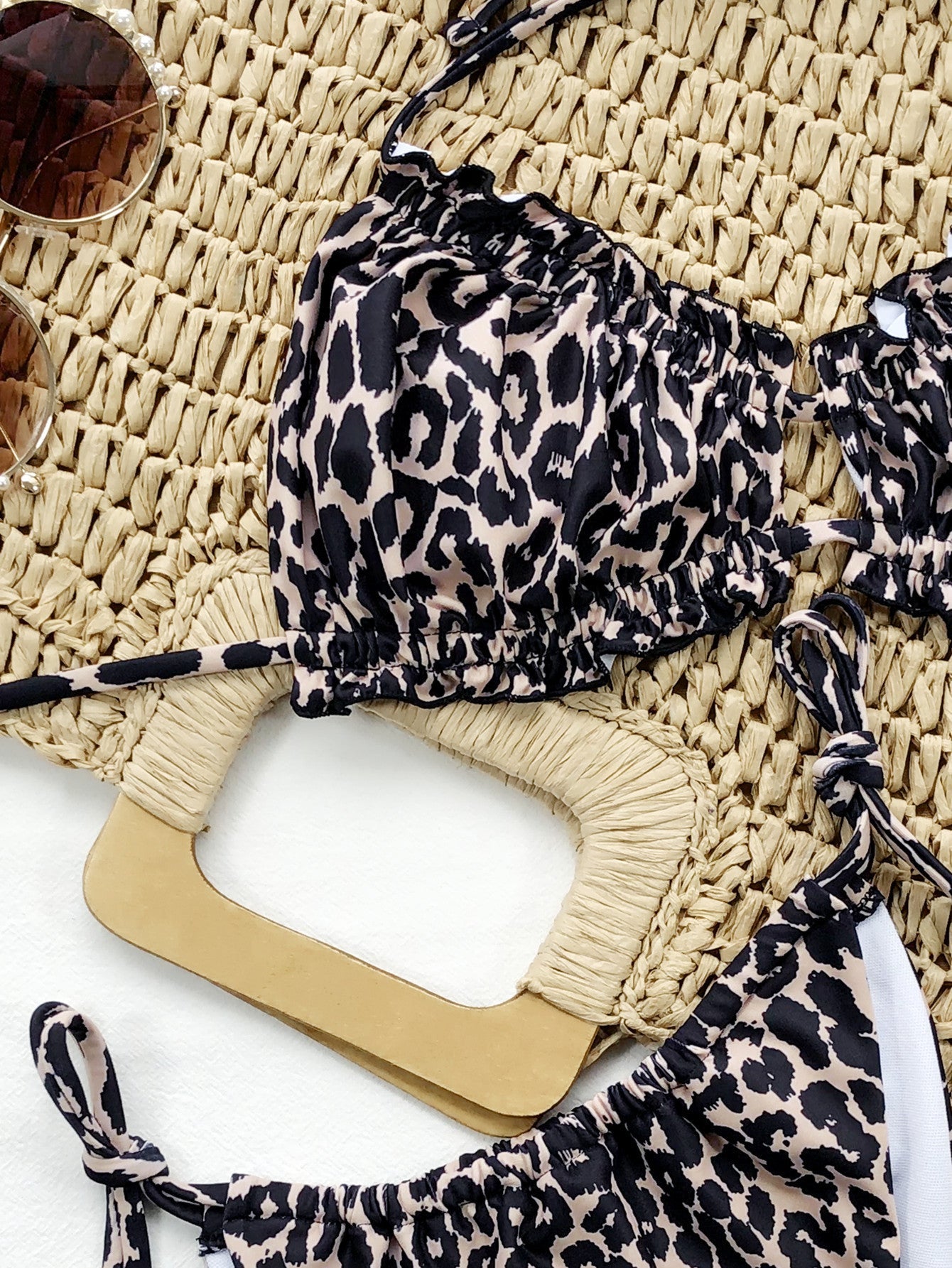 Frill Trill Halter Neck Bikini Set - Flip Flop Dynasty