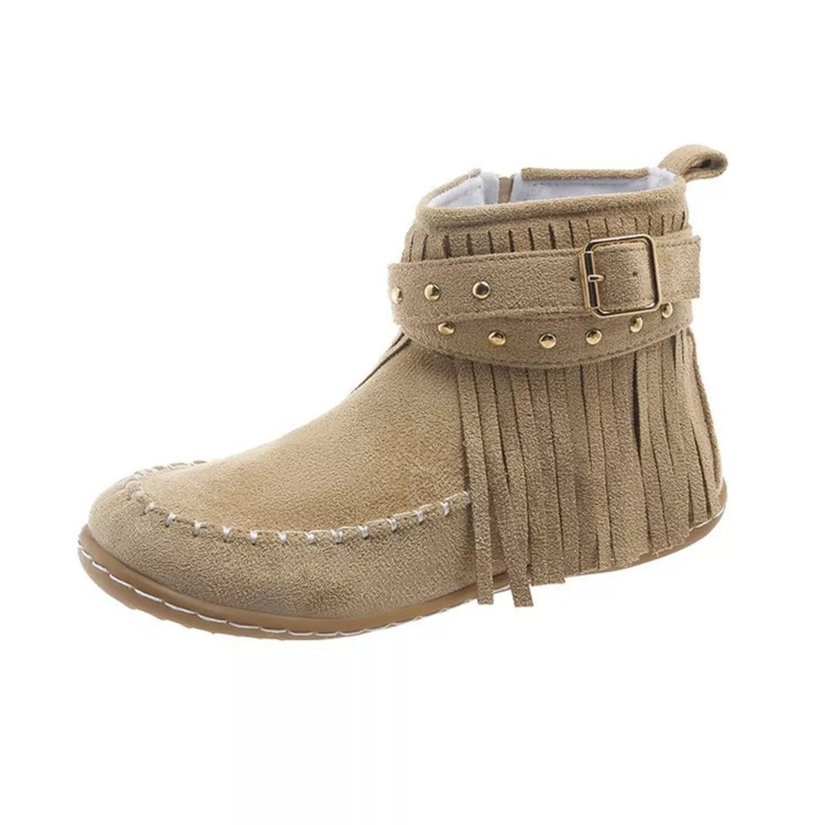 Fringe Round Toe Boots - Flip Flop Dynasty