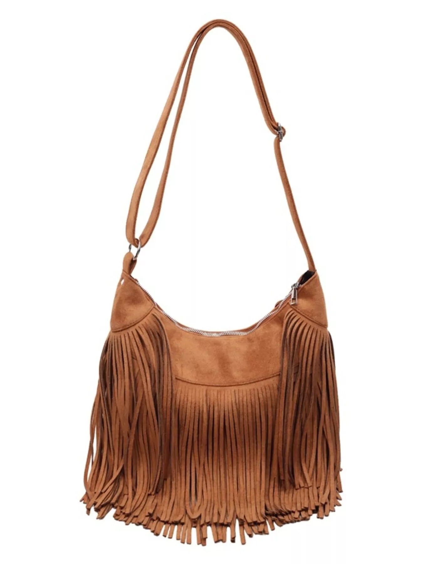 Fringe Suede Crossbody Bag - Flip Flop Dynasty