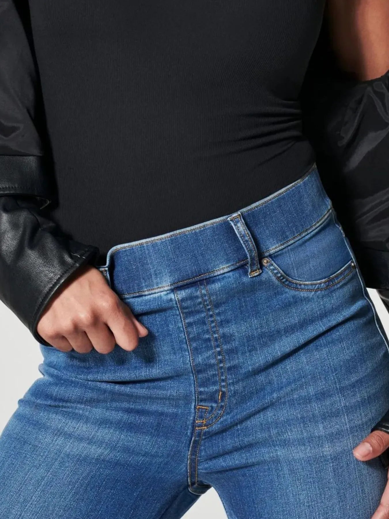 Full Size High - Waisted Flare Jeans Plus Size - Flip Flop Dynasty