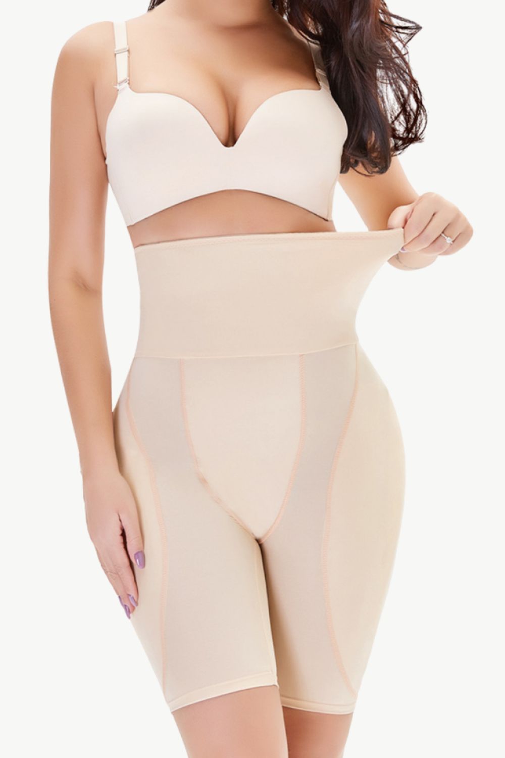 Full Size High Waisted Pull - On Shaping Shorts - Flip Flop Dynasty
