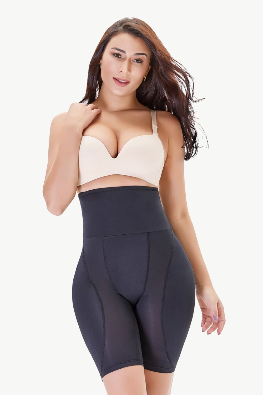 Full Size High Waisted Pull - On Shaping Shorts - Flip Flop Dynasty