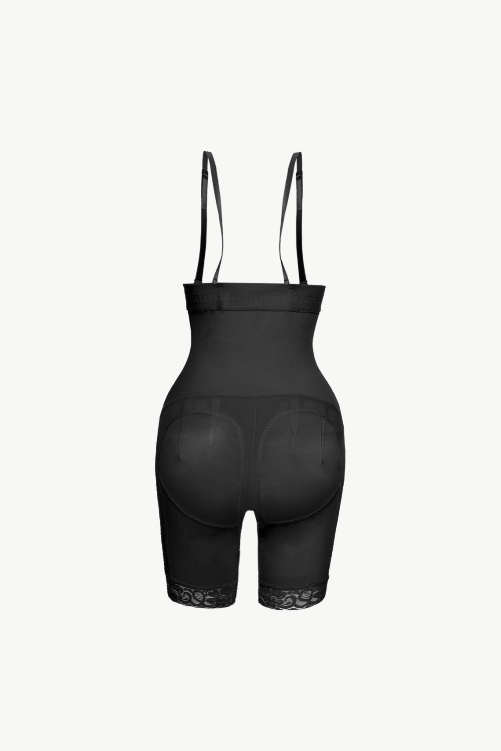 Full Size Hook - and - Eye Lace Trim Shaping Bodysuit - Flip Flop Dynasty