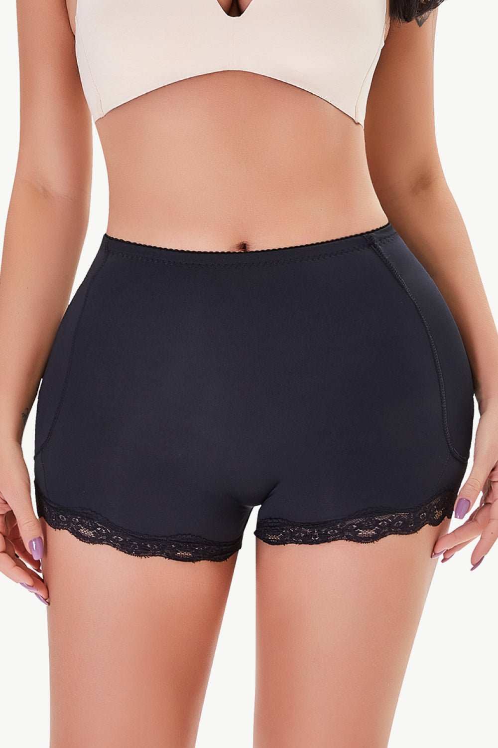 Full Size Lace Trim Shaping Shorts - Flip Flop Dynasty