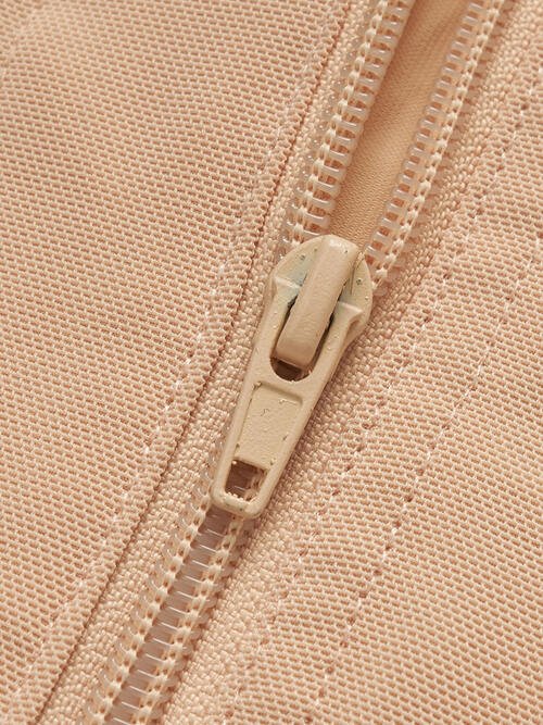 Full Size Side Zip Up Wide Strap Shapewear - Flip Flop Dynasty