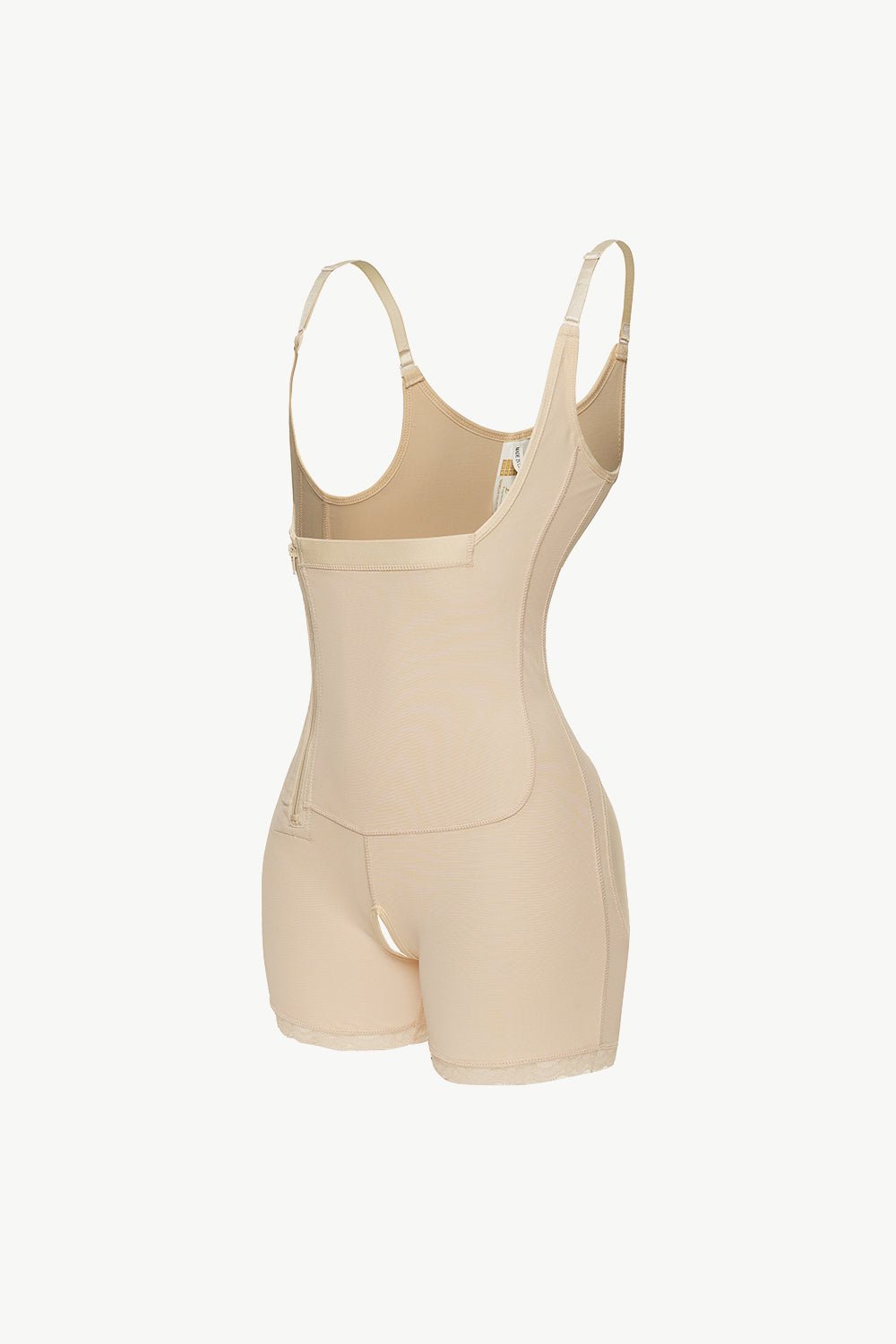 Full Size Side Zipper Under - Bust Shaping Bodysuit - Flip Flop Dynasty