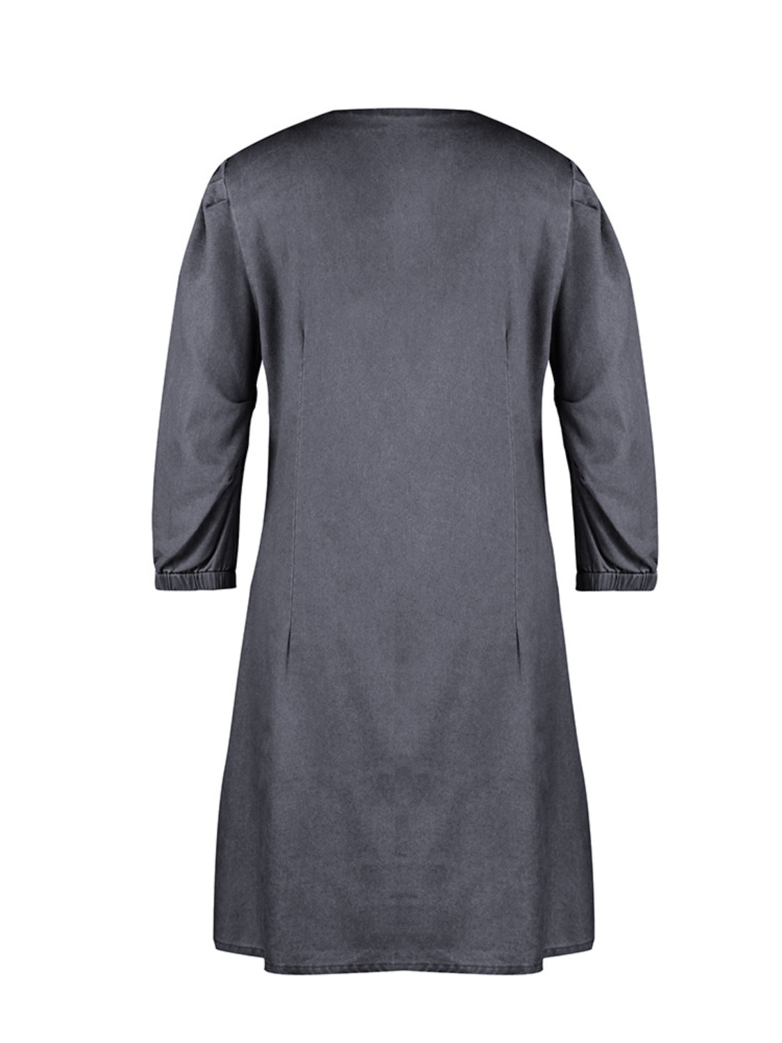 Full Size V - Neck Half Sleeve Dress - Flip Flop Dynasty