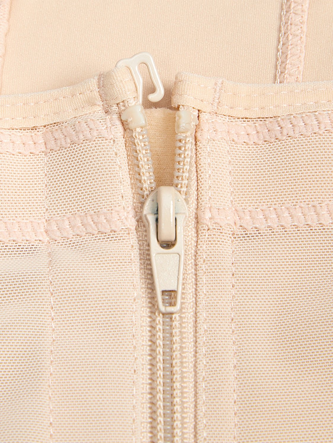 Full Size Zip Up Lace Detail Long Sleeve Shapewear - Flip Flop Dynasty