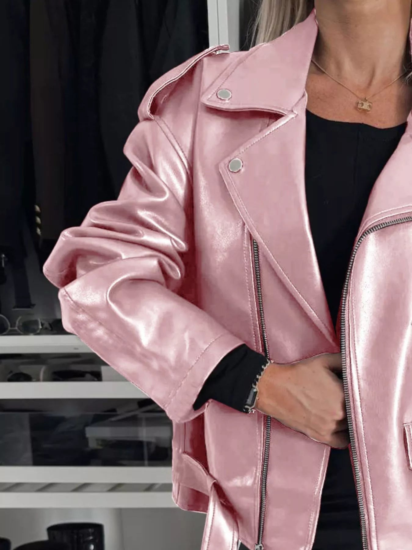 Full Size Zip Up Long Sleeve Jacket Plus Size - Flip Flop Dynasty