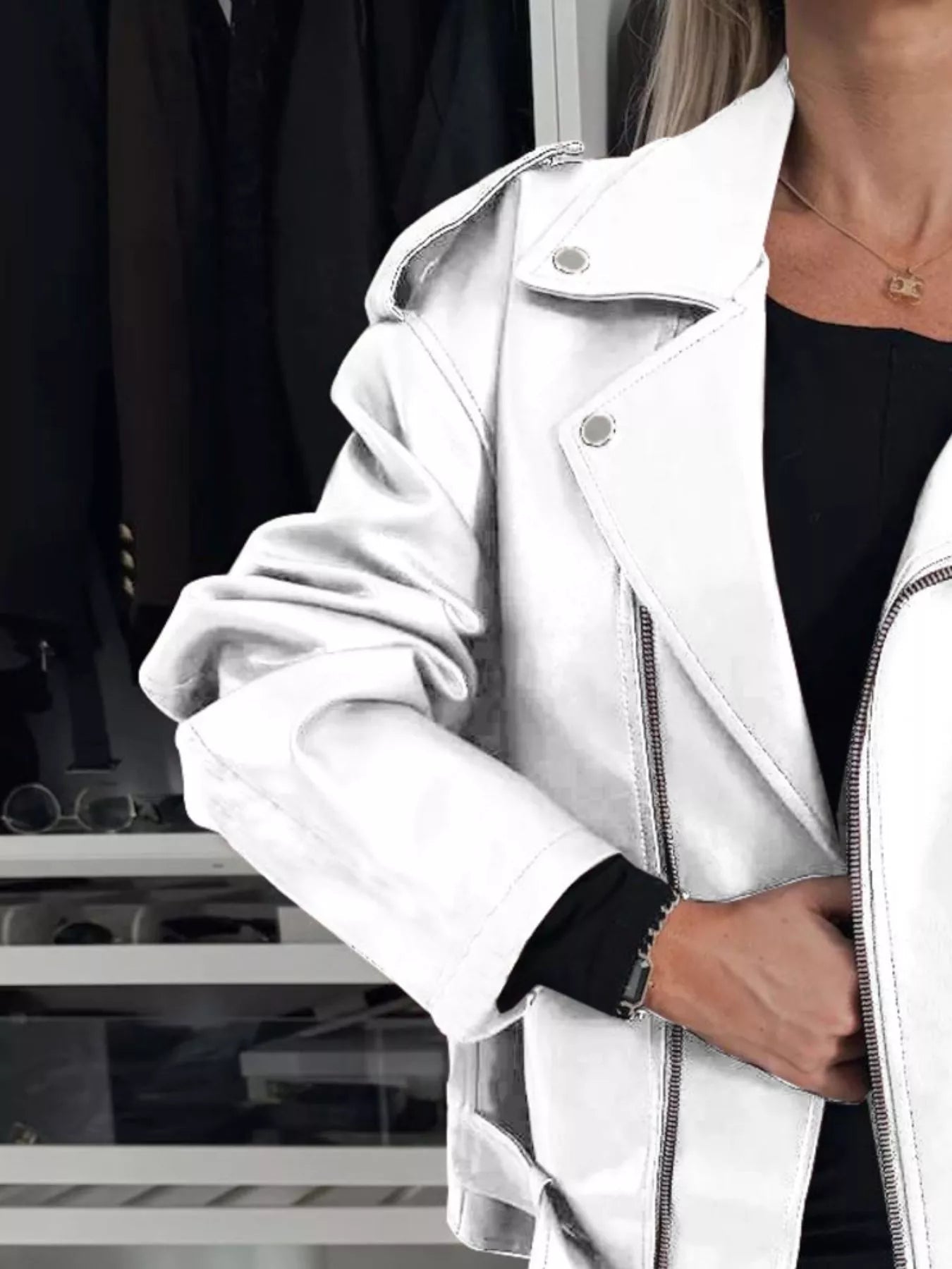 Full Size Zip Up Long Sleeve Jacket Plus Size - Flip Flop Dynasty
