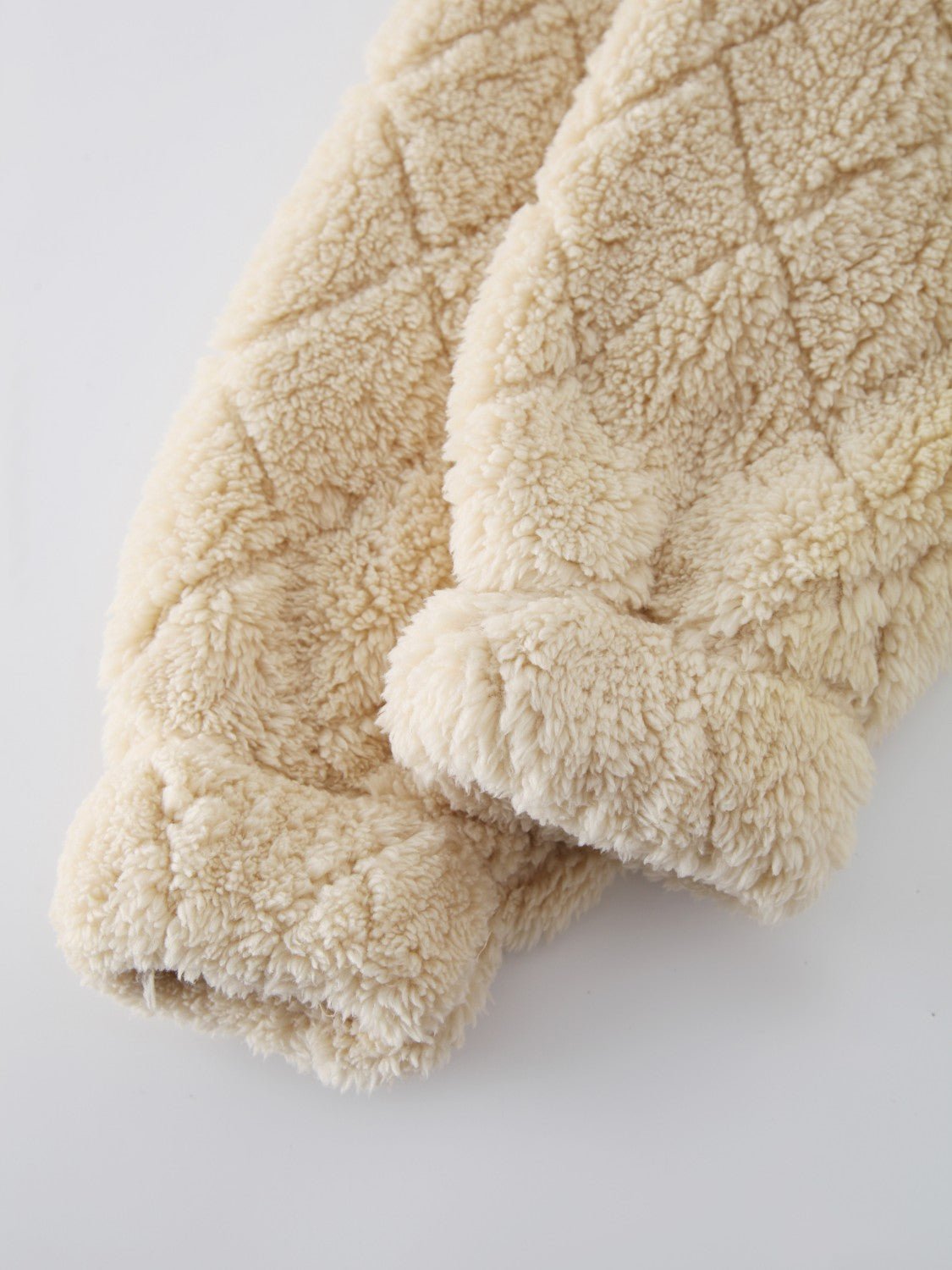 Fuzzy Pocketed Zip Up Jacket - Flip Flop Dynasty