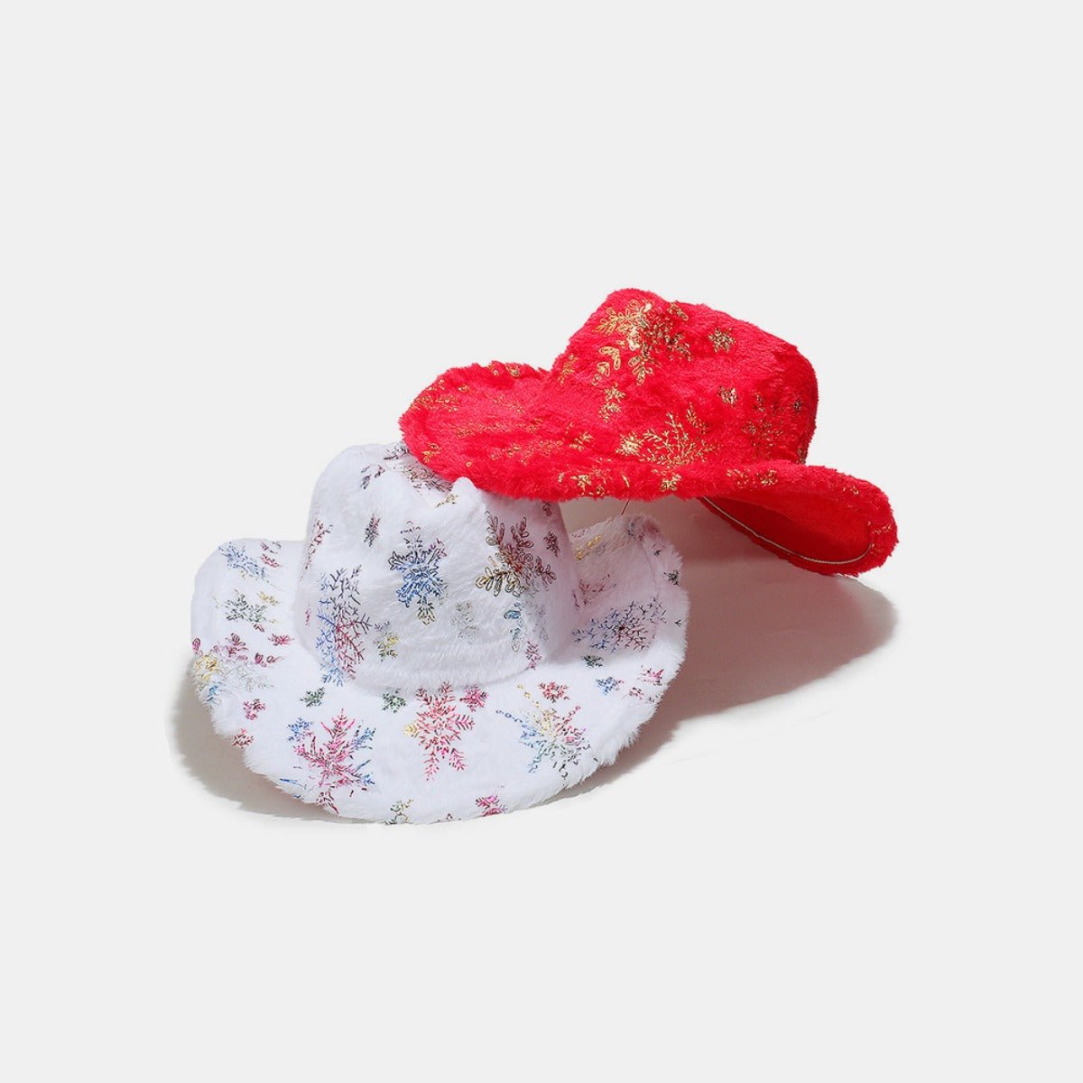 Fuzzy Snowflakes Polyester Hat - Flip Flop Dynasty