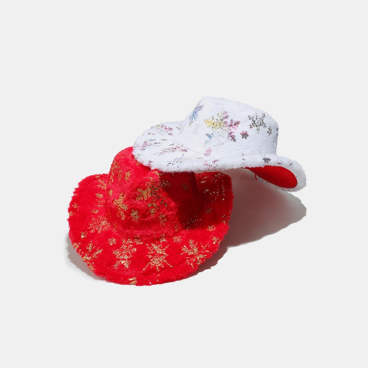 Fuzzy Snowflakes Polyester Hat - Flip Flop Dynasty