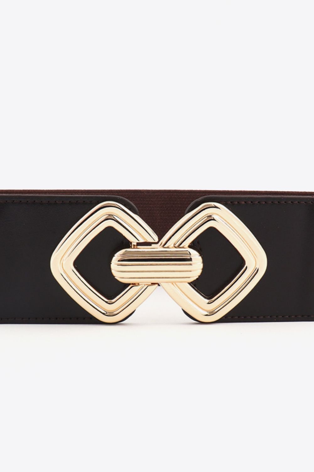 Geometric Buckle Elastic Wide Belt - Flip Flop Dynasty