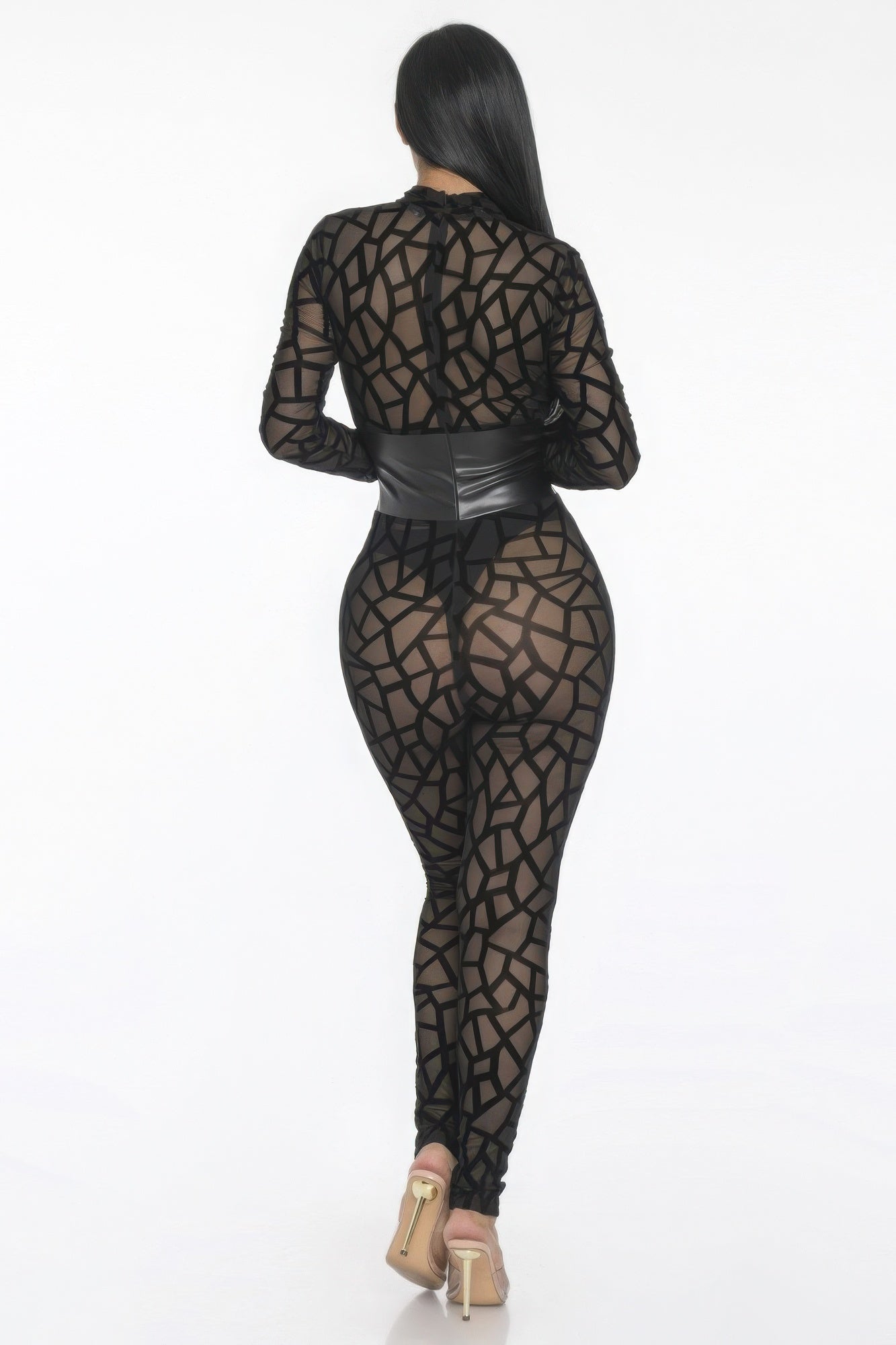 Geometric Printed Jersey Jumpsuit - Flip Flop Dynasty