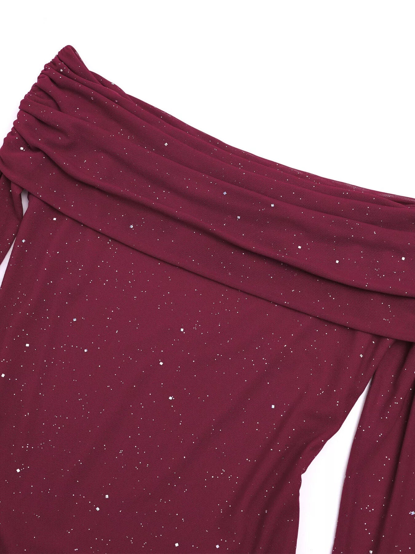 Glitter Off-Shoulder Maxi Dress - Flip Flop Dynasty