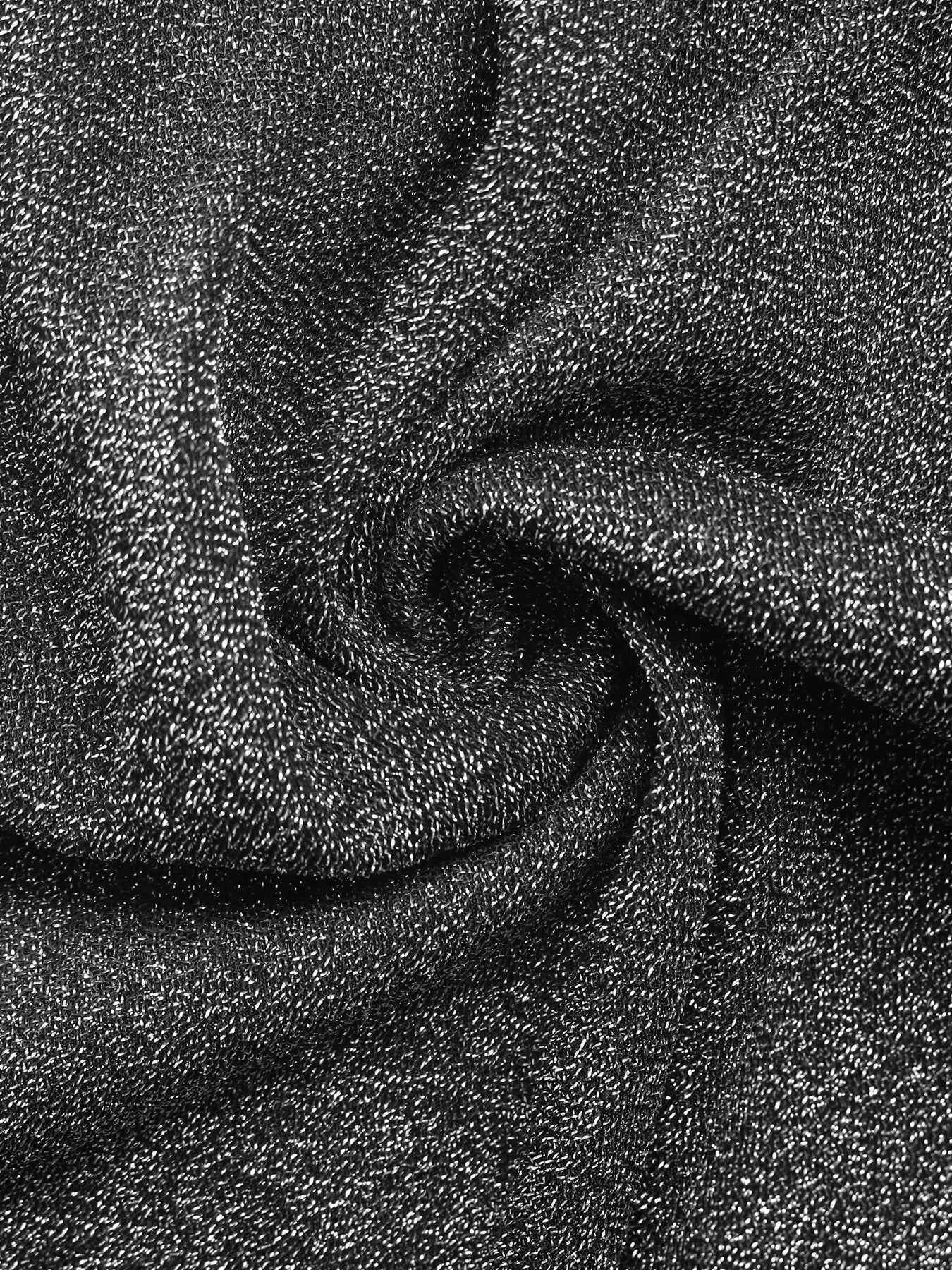 Glitter One Shoulder Long Sleeve Wide Leg Jumpsuit - Flip Flop Dynasty