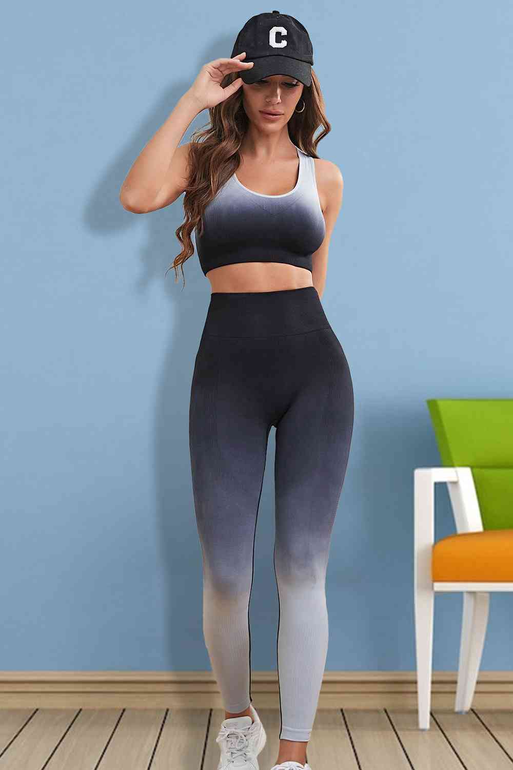 Gradient Sports Tank and Leggings Set - Flip Flop Dynasty