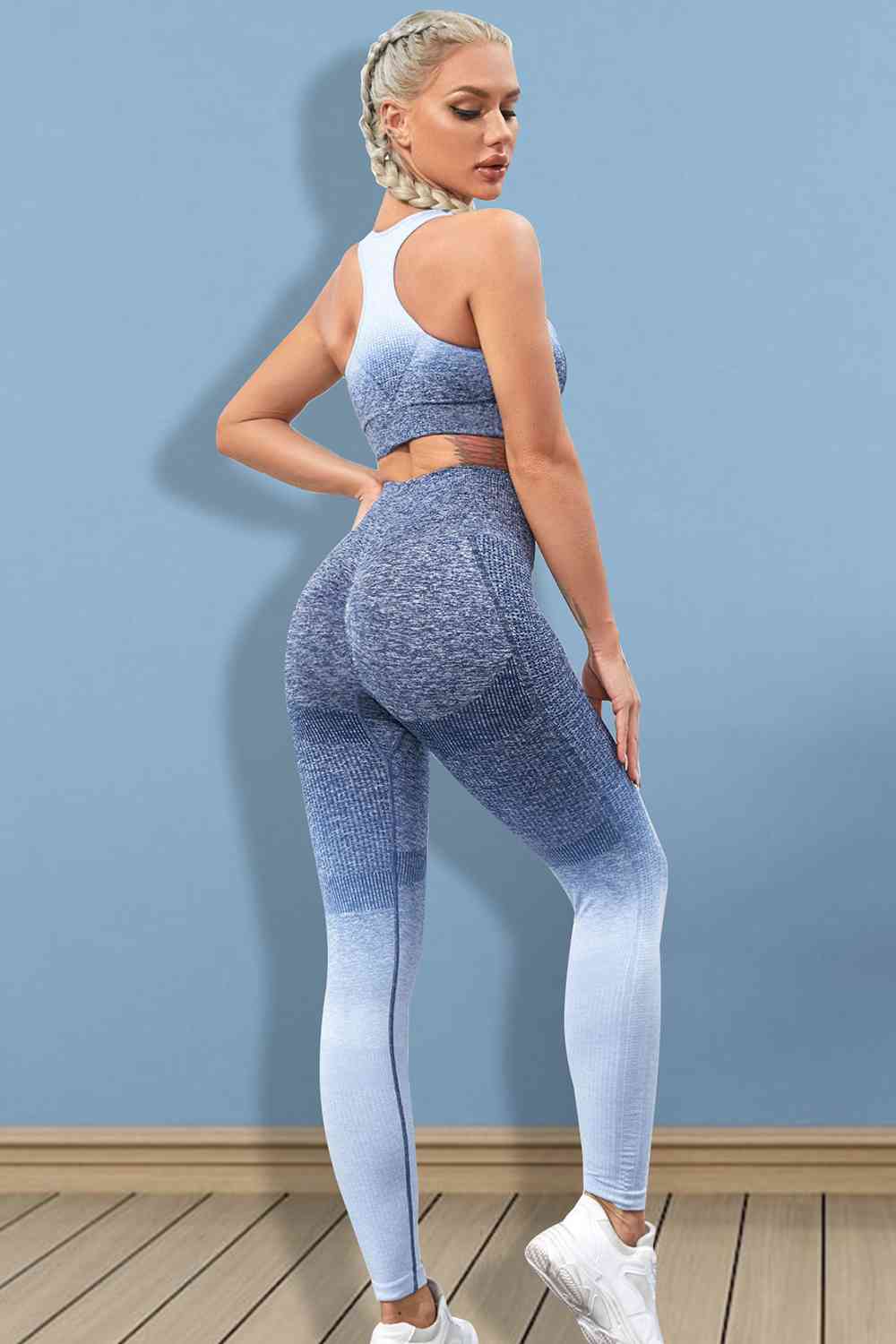 Gradient Sports Tank and Leggings Set - Flip Flop Dynasty