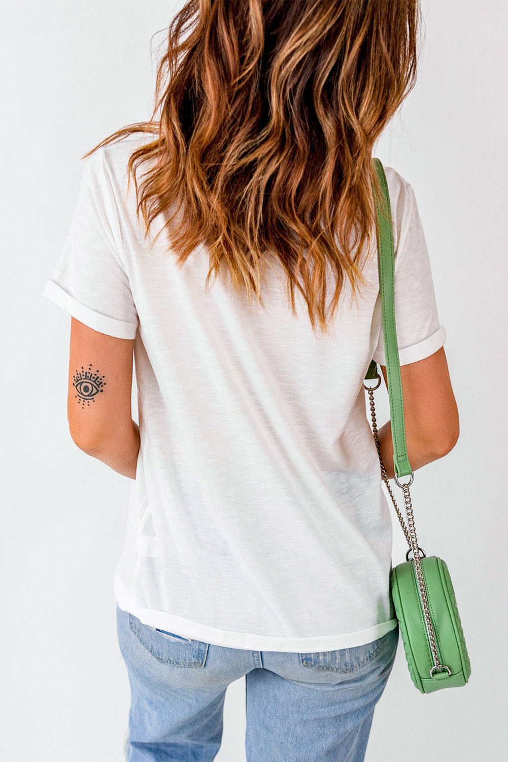 Graphic Round Neck Short Sleeve T-Shirt - Flip Flop Dynasty