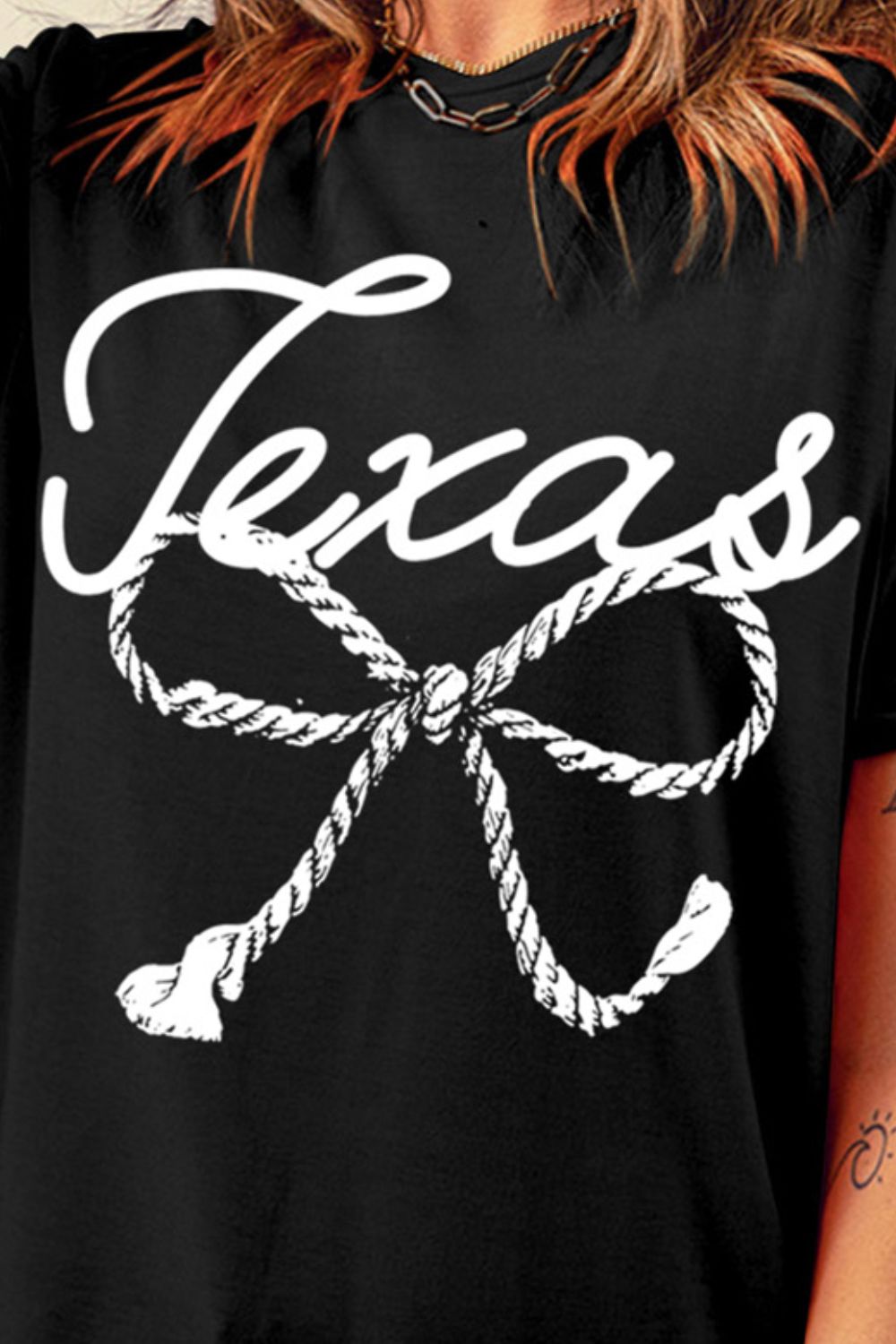 Graphic Round Neck Short Sleeve T-Shirt - Flip Flop Dynasty