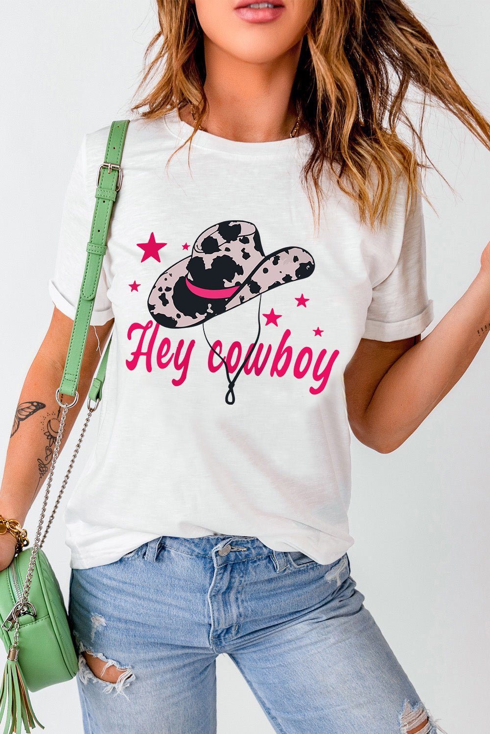 Graphic Round Neck Short Sleeve T-Shirt - Flip Flop Dynasty