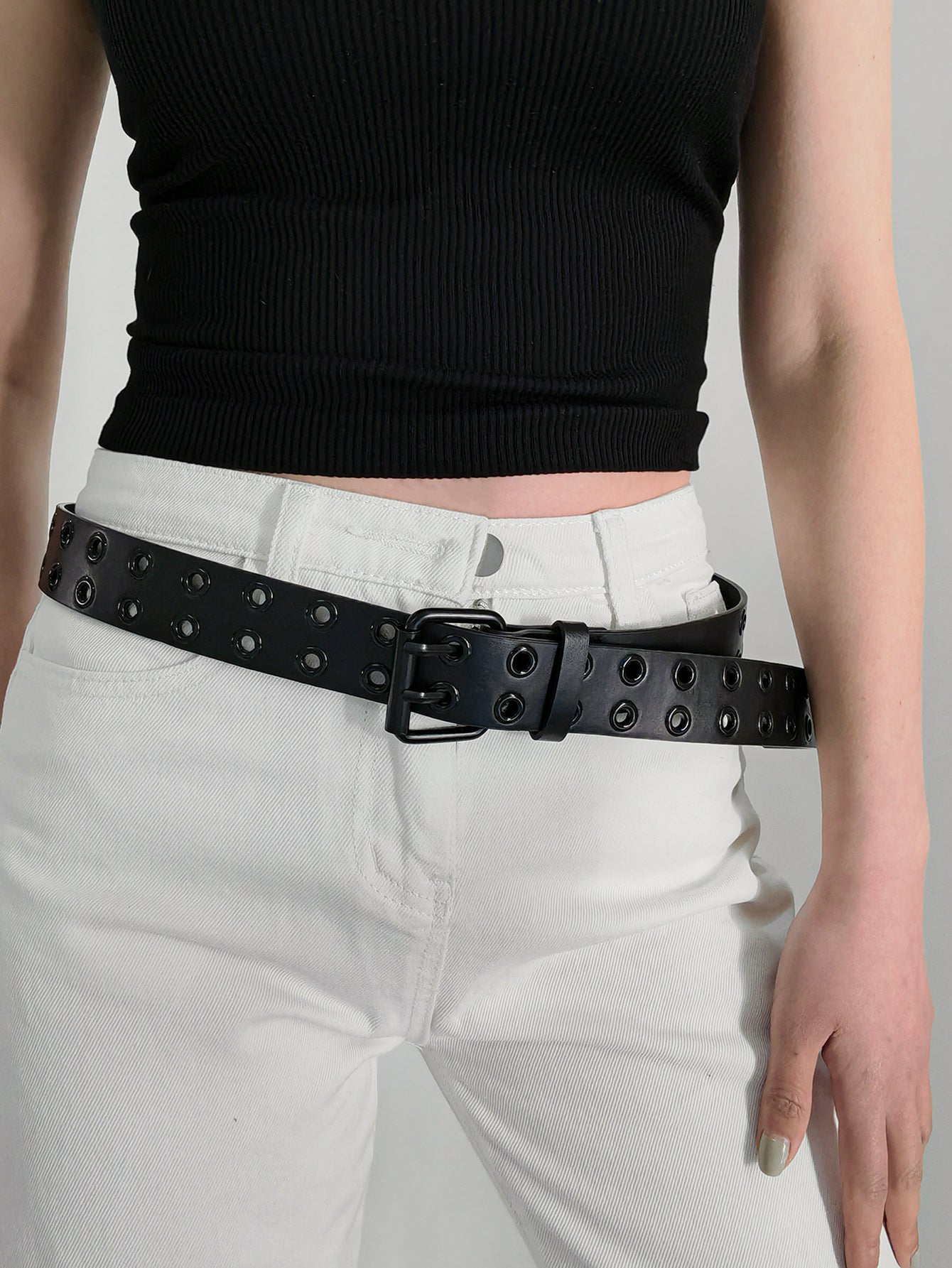 Grommet PU Leather Belt - Flip Flop Dynasty
