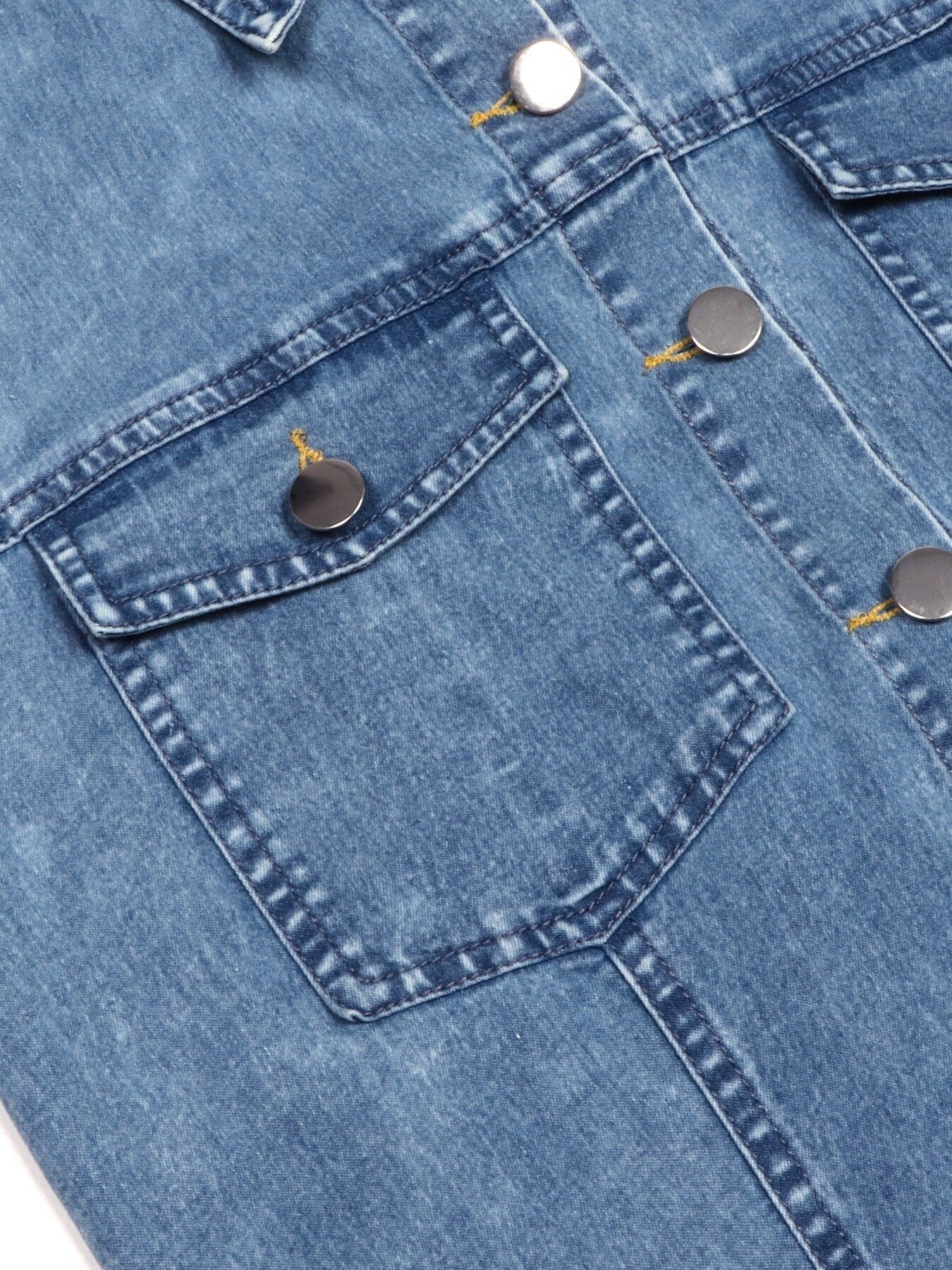 Halter Neck Button - Front Denim Dress - Flip Flop Dynasty