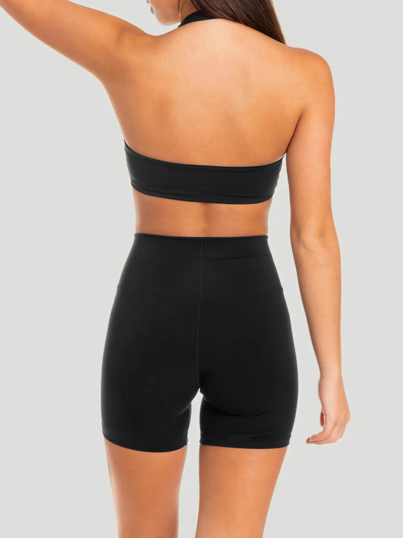 Halter Neck Cami and Shorts Active Set - Flip Flop Dynasty