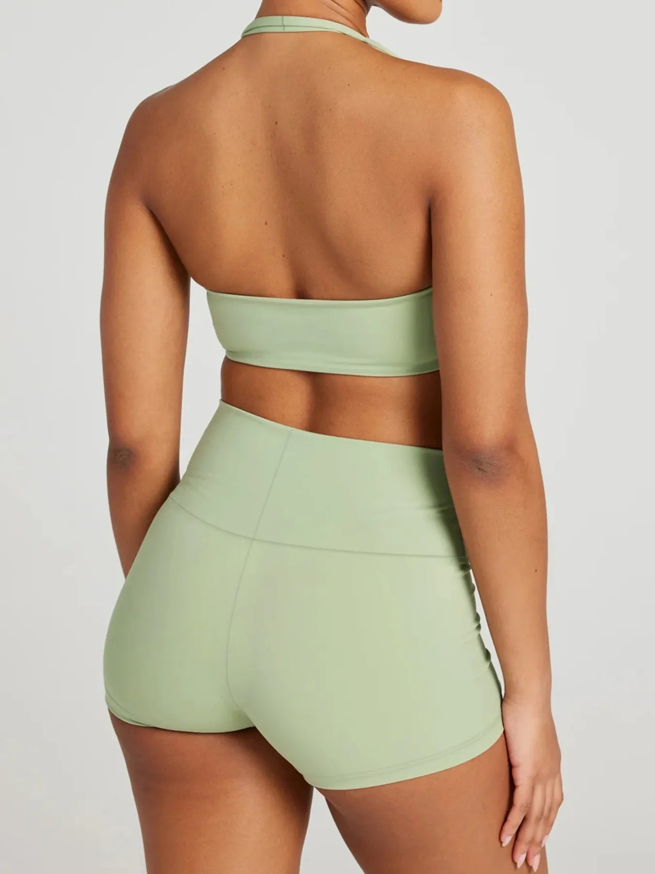Halter Neck Cami and Shorts Active Set - Flip Flop Dynasty