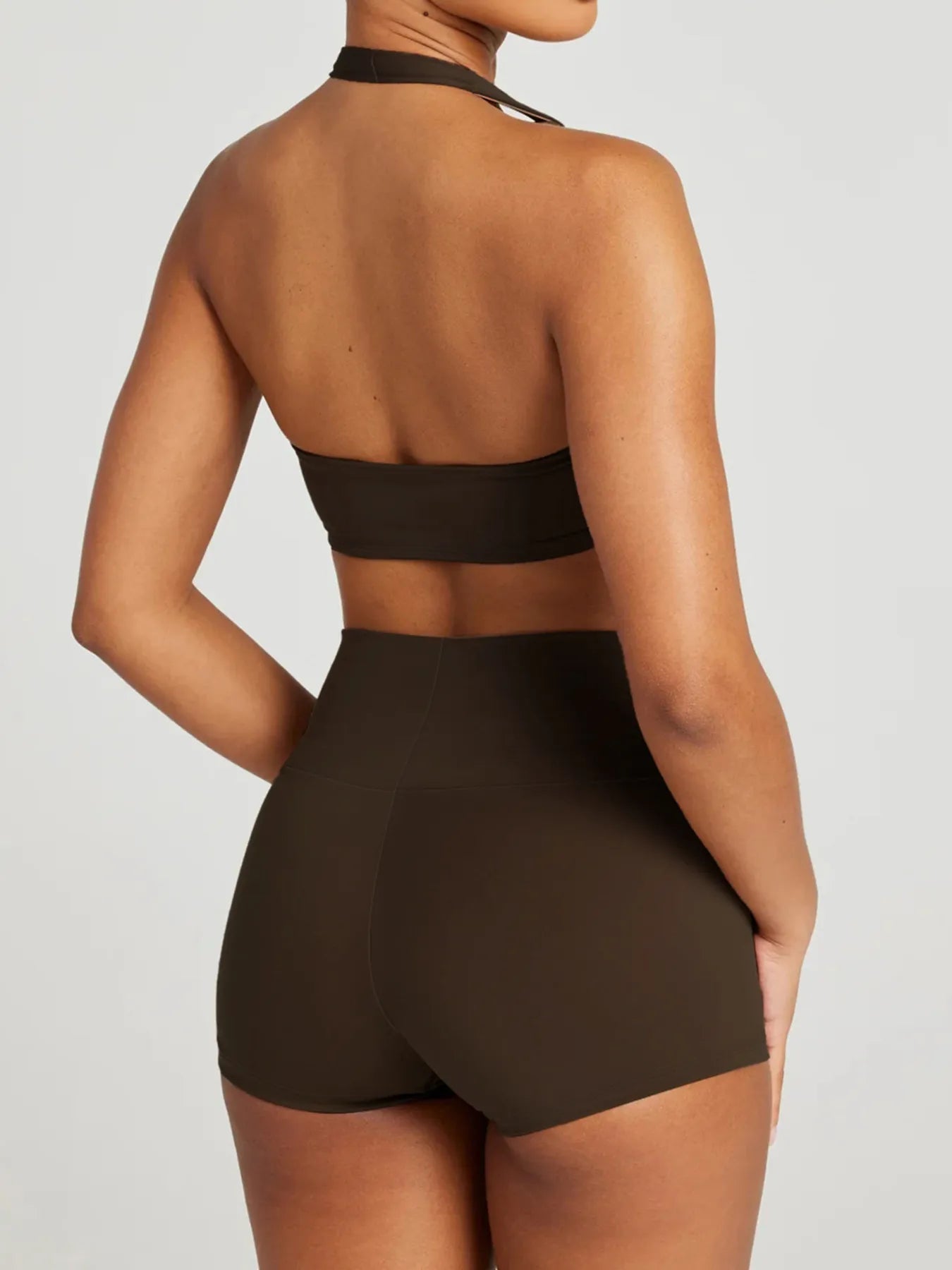 Halter Neck Cami and Shorts Active Set - Flip Flop Dynasty