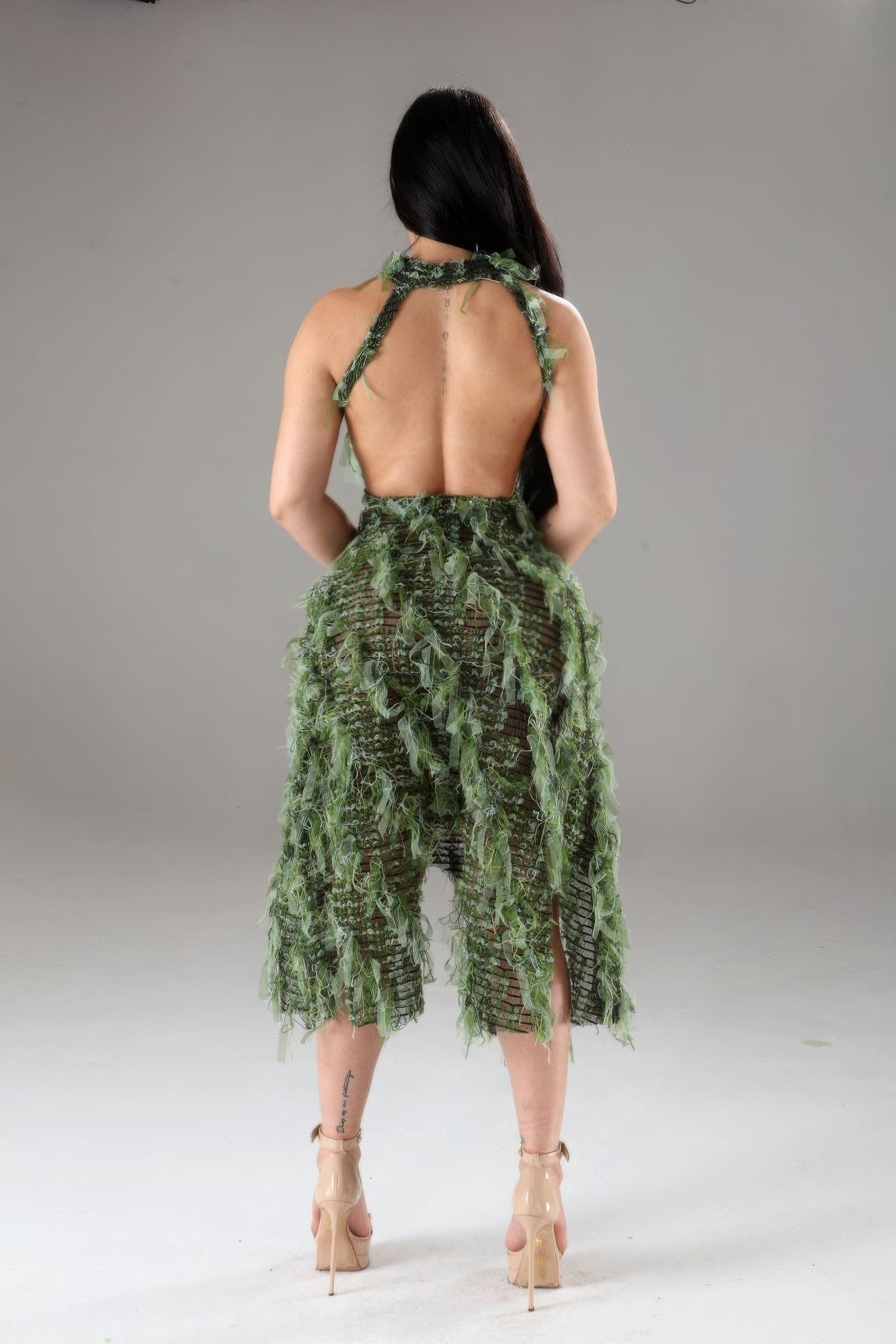 Halter Ruffled Dress - Flip Flop Dynasty