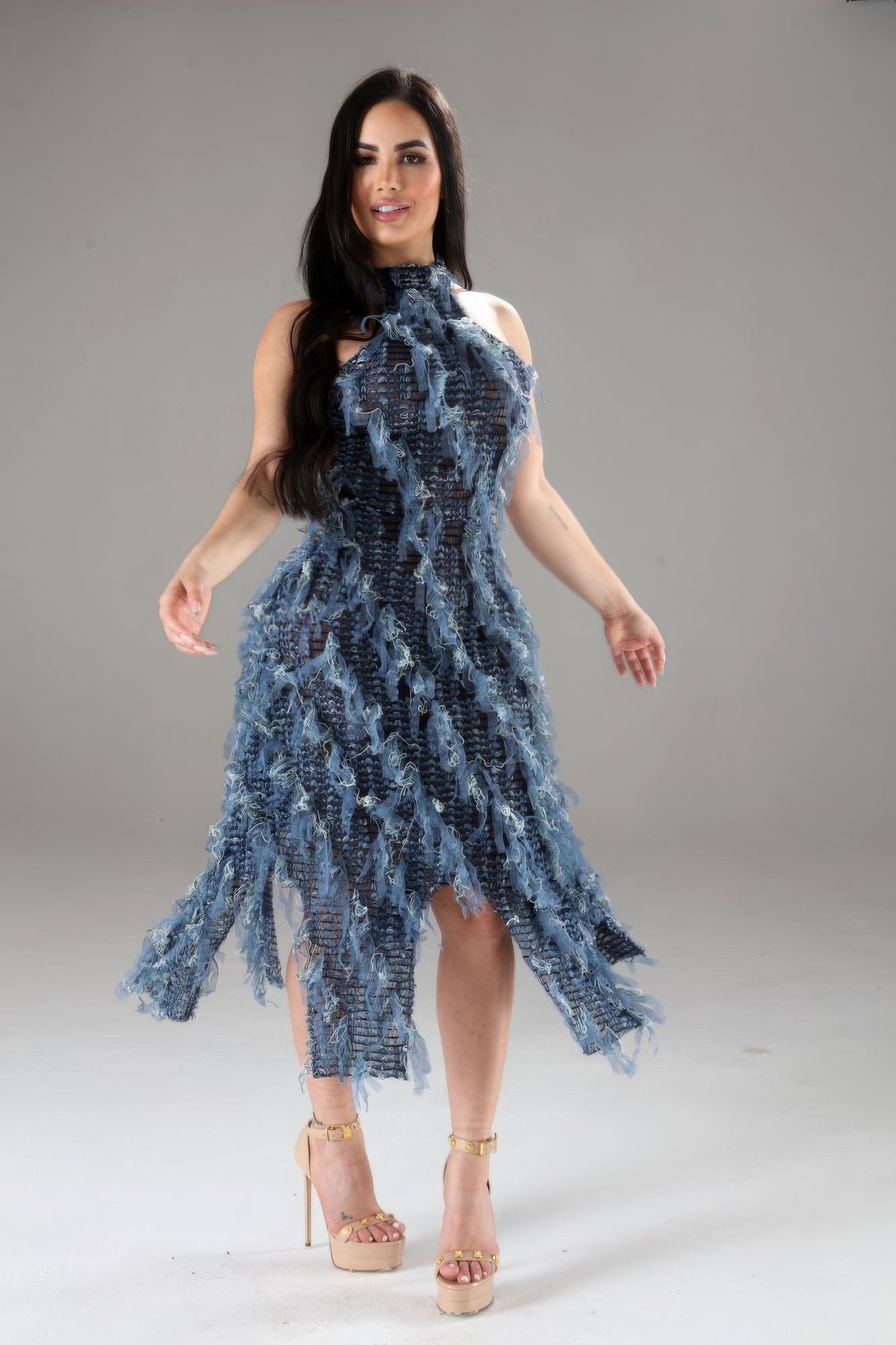Halter Ruffled Dress - Flip Flop Dynasty