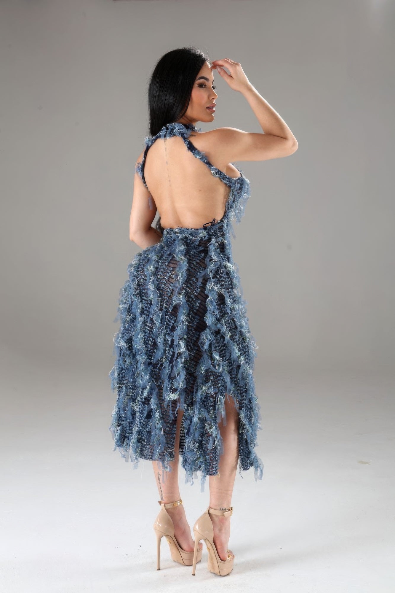 Halter Ruffled Dress - Flip Flop Dynasty