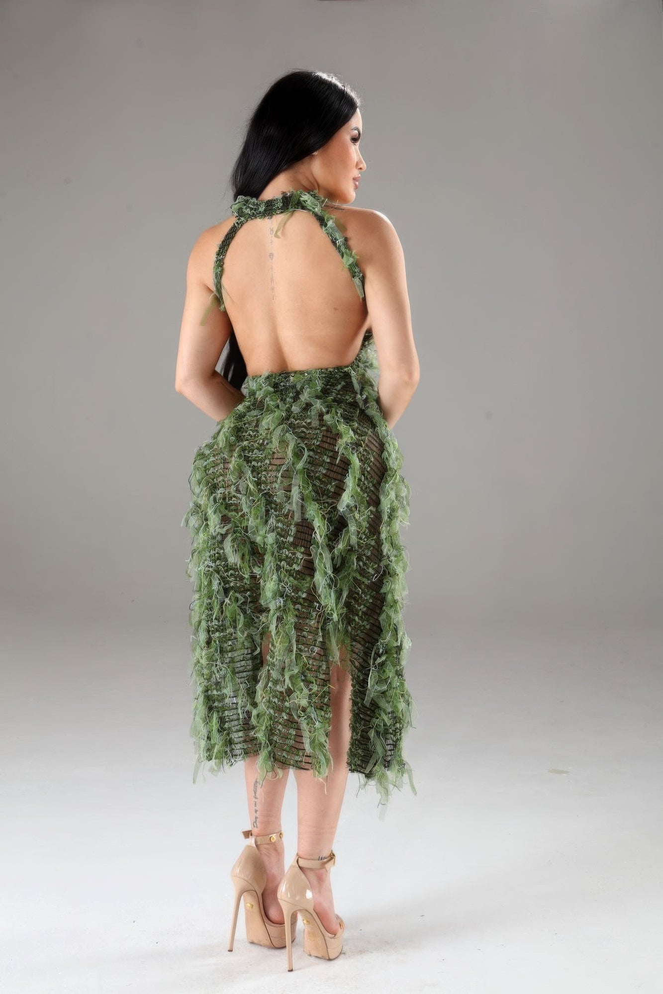 Halter Ruffled Dress - Flip Flop Dynasty