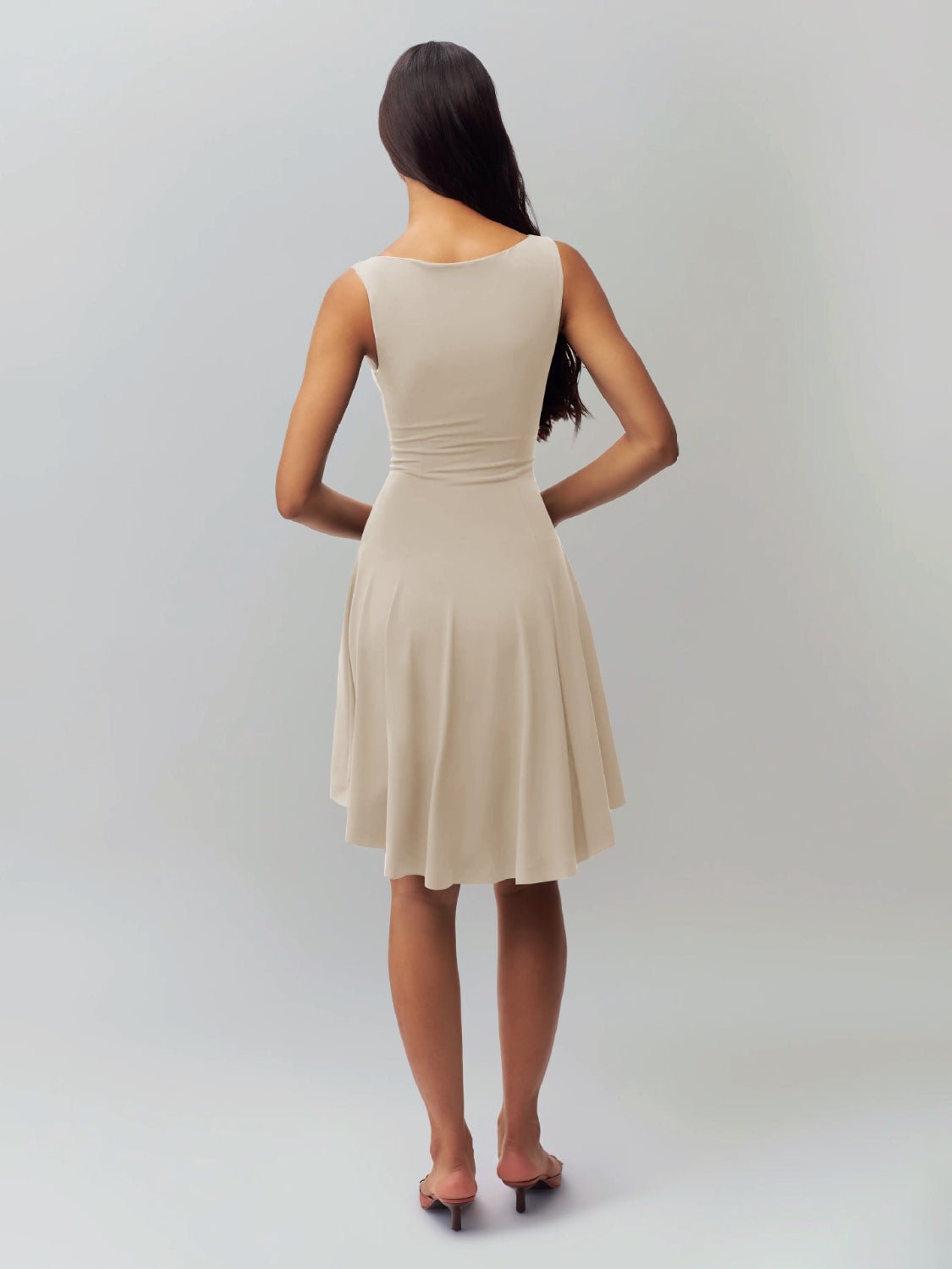 High - Low Round Neck Sleeveless Dress - Flip Flop Dynasty