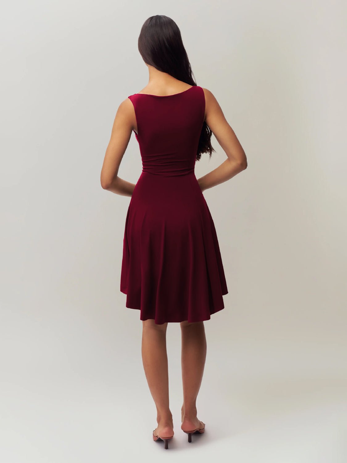 High - Low Round Neck Sleeveless Dress - Flip Flop Dynasty