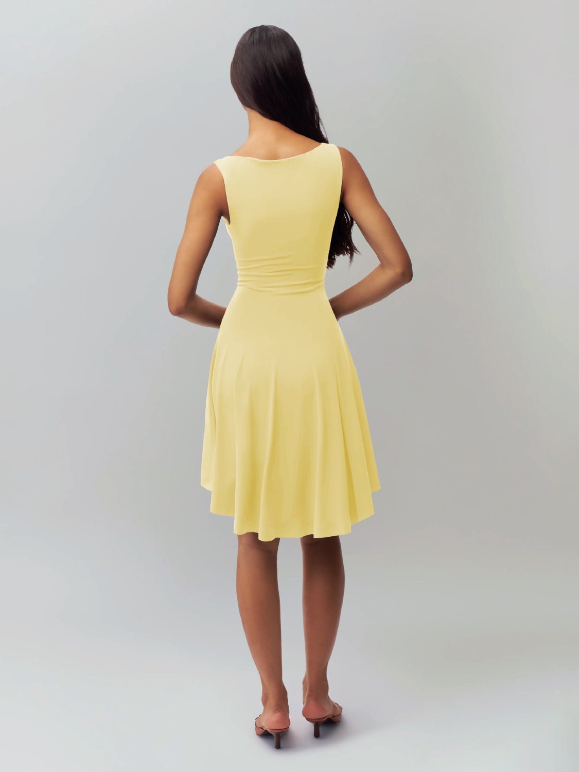 High - Low Round Neck Sleeveless Dress - Flip Flop Dynasty