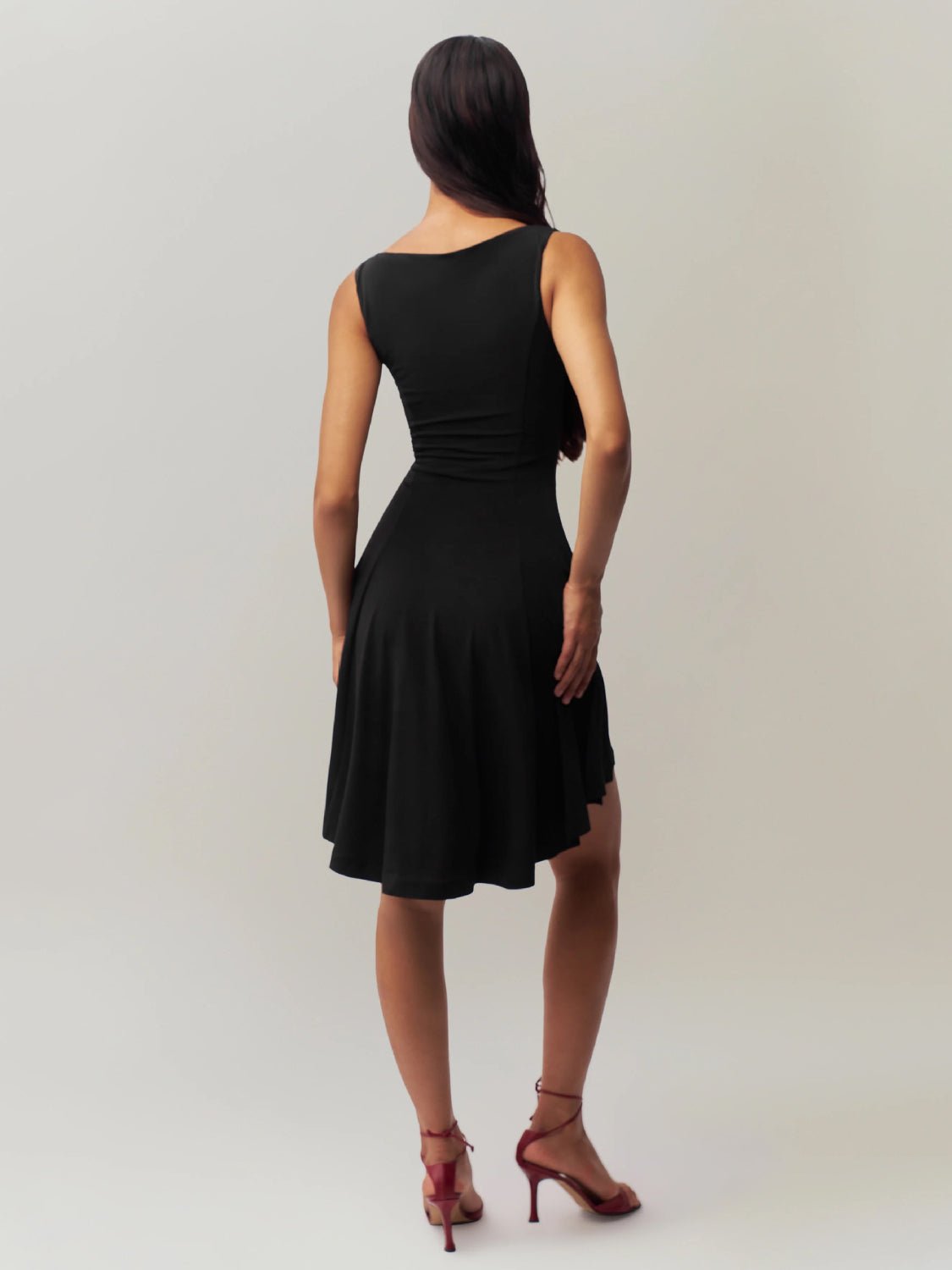 High - Low Round Neck Sleeveless Dress - Flip Flop Dynasty