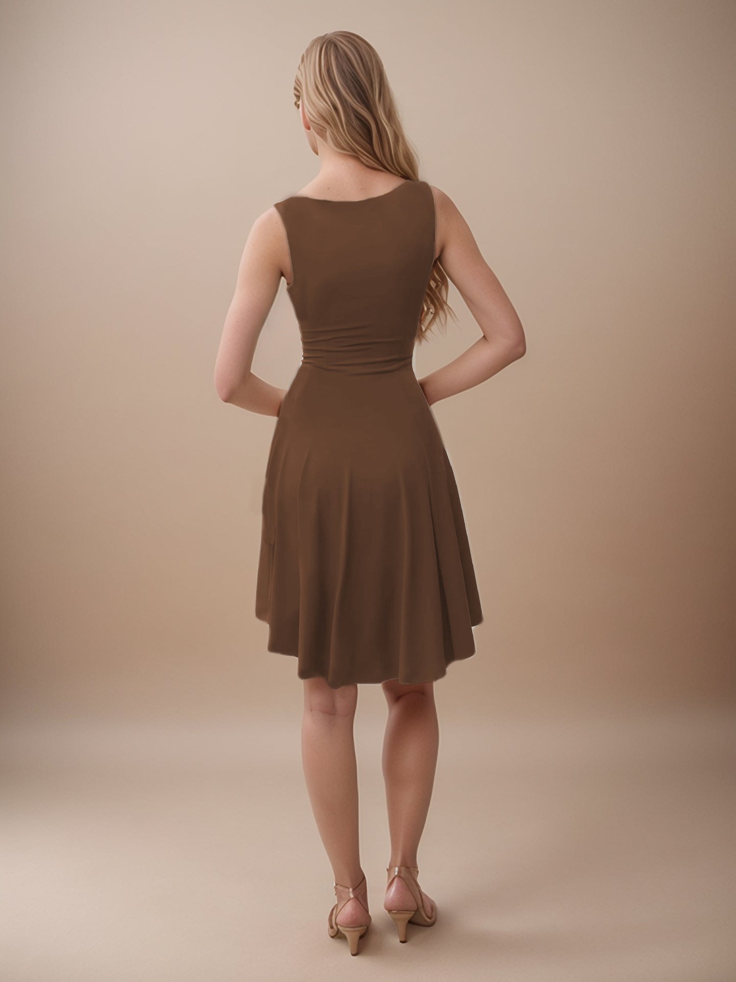 High - Low Round Neck Sleeveless Mini Dress - Flip Flop Dynasty