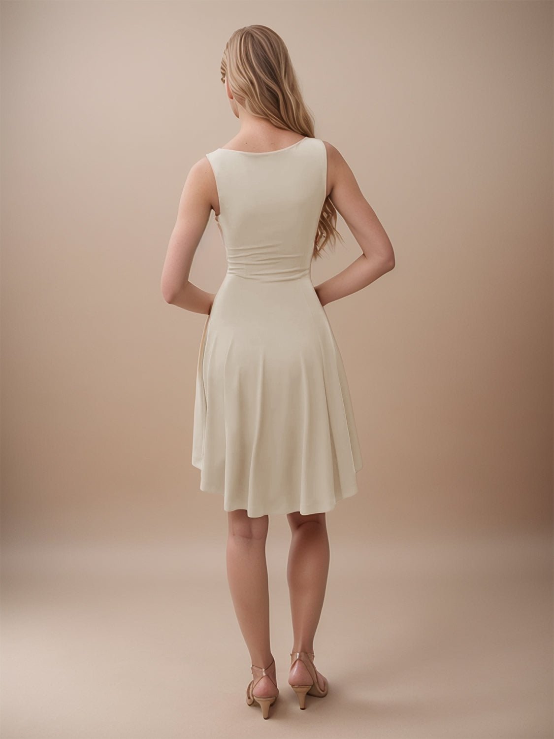 High - Low Round Neck Sleeveless Mini Dress - Flip Flop Dynasty