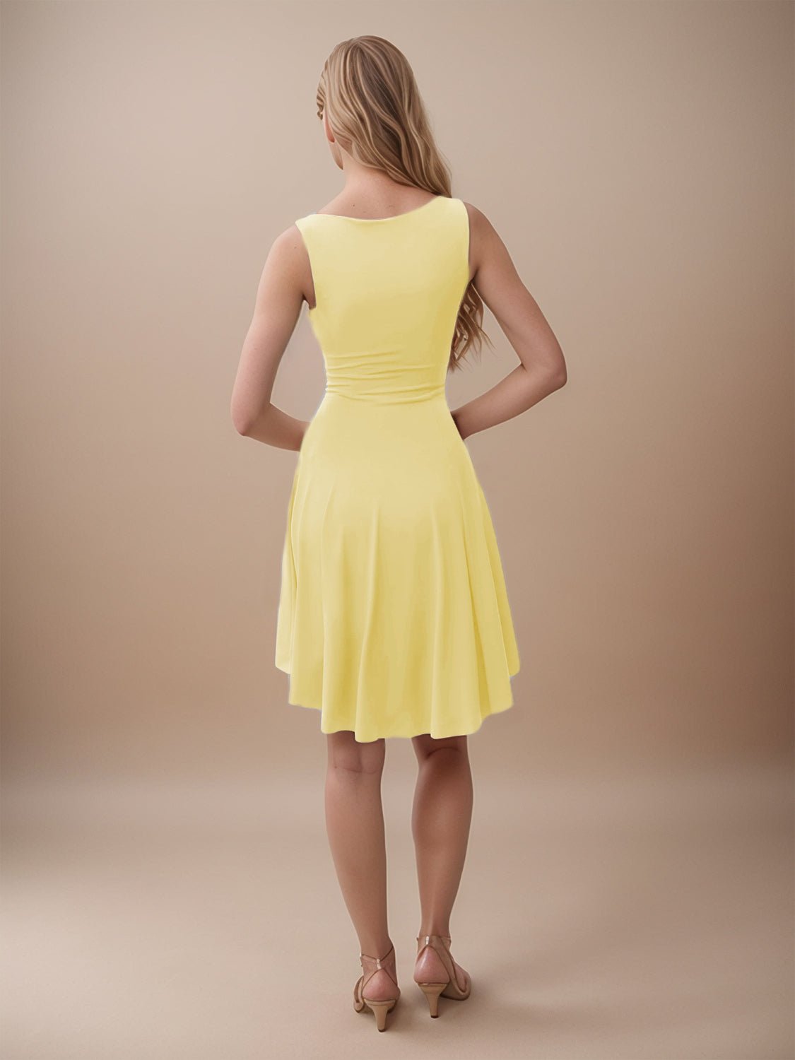 High - Low Round Neck Sleeveless Mini Dress - Flip Flop Dynasty