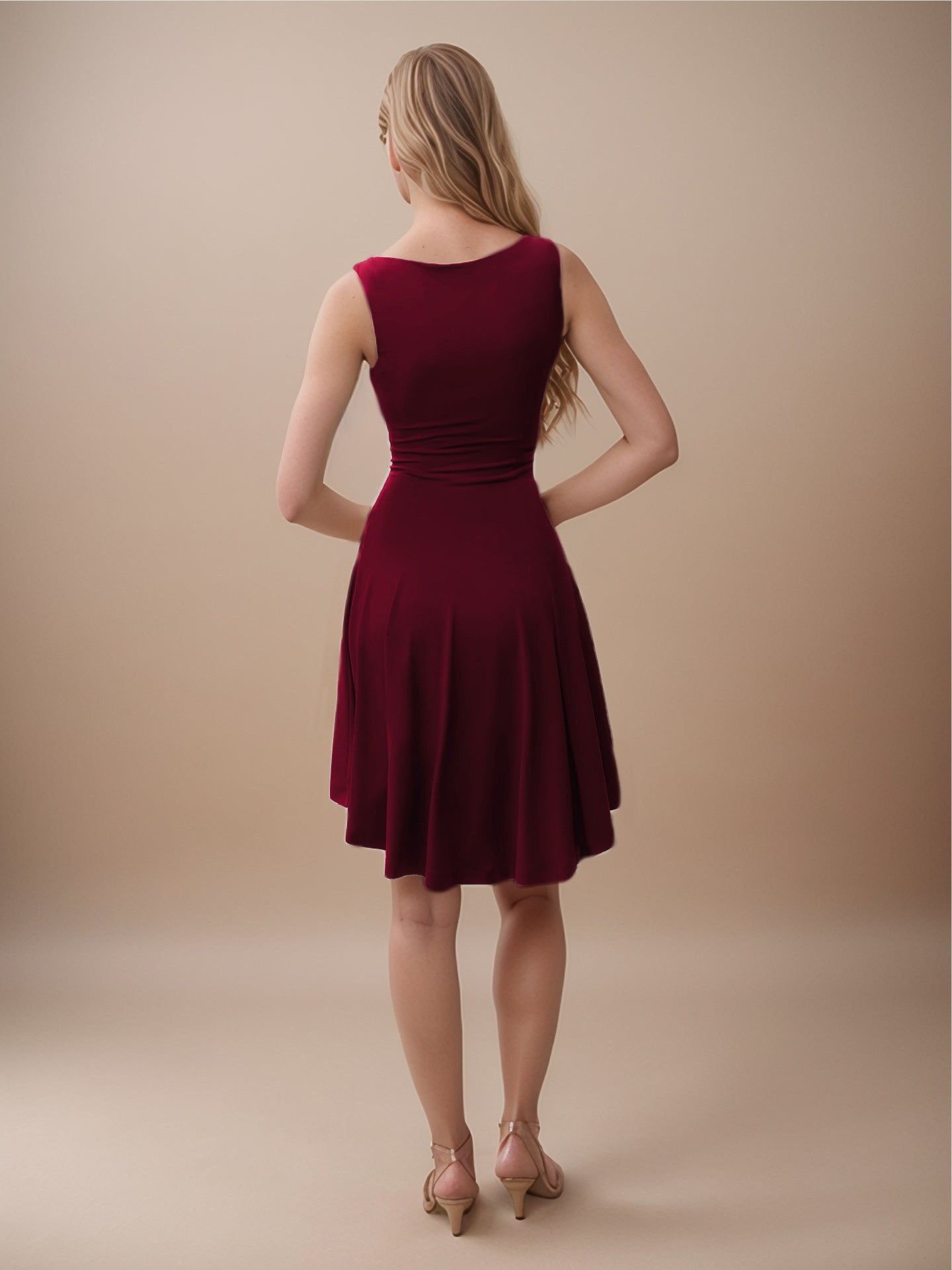 High - Low Round Neck Sleeveless Mini Dress - Flip Flop Dynasty