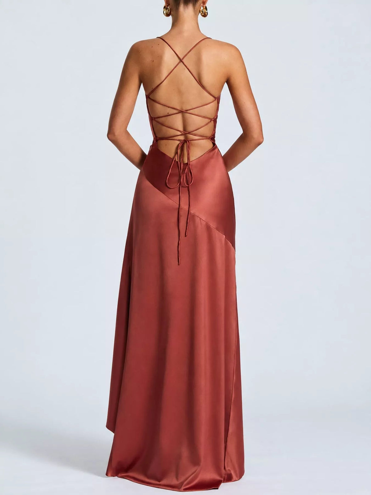 High-Low Ruffle Hem Evening Dress - Flip Flop Dynasty