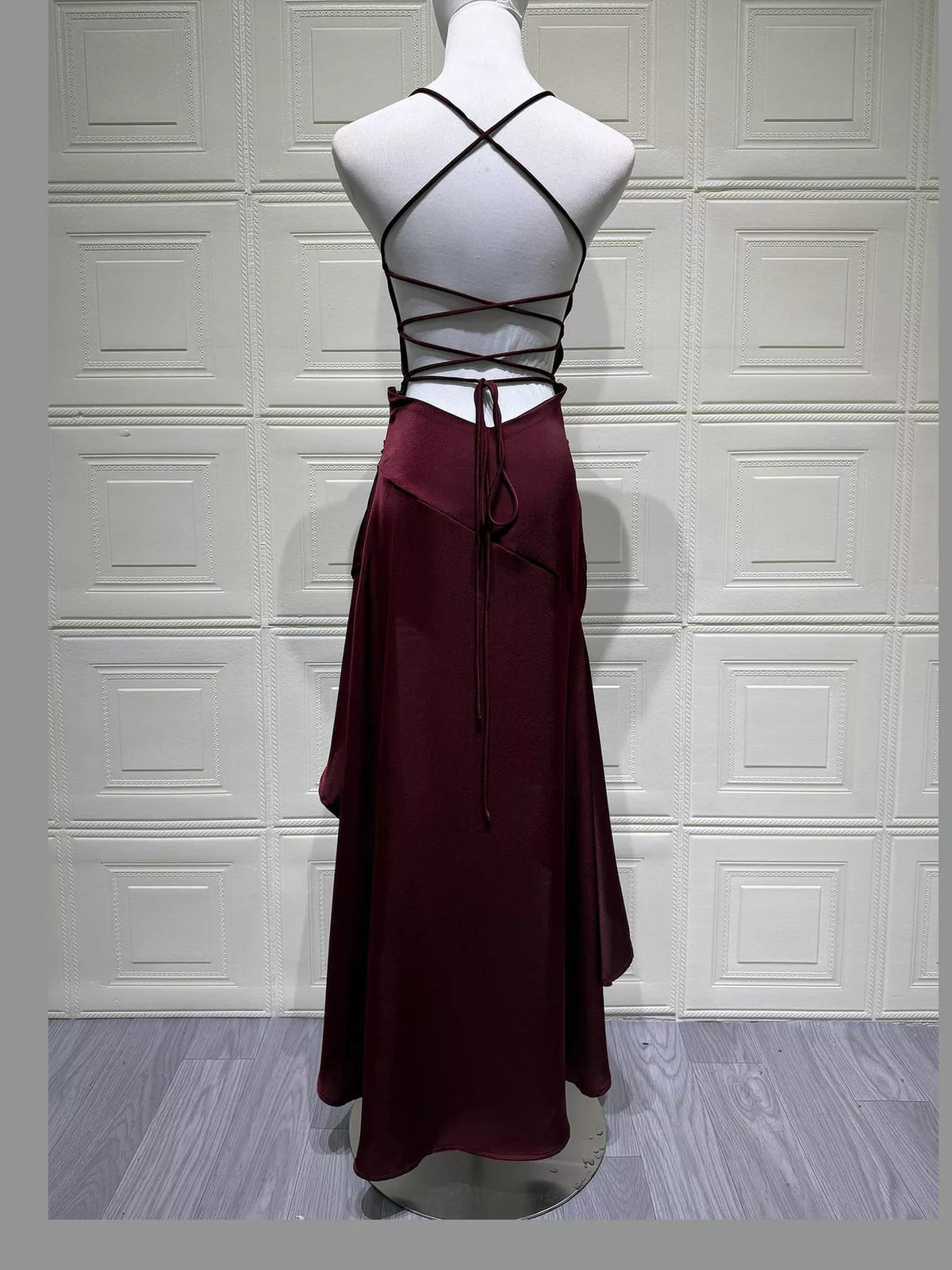 High-Low Ruffle Hem Evening Dress - Flip Flop Dynasty